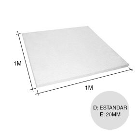 Placa aislante termico EPS densidad estandar 10kg/m³ 20mm x 1m x 1m