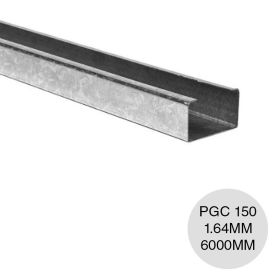 Perfil steel framing PGC 150 galvanizado 1.64mm x 150mm x 6000mm