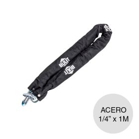 Cadena maxima seguridad acero 1/4" x 1m