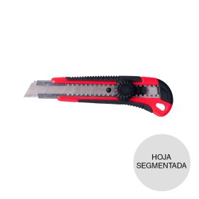 Cutter retractil reforzado a rosca Serie 500 plastico empuñadura recta hoja segmentada