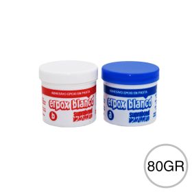Adhesivo epoxi Erpox Blanco bicomponente pote x 80gr