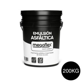 Emulsion asfaltica impermeabilizante Megaflex base acuosa aplicacion frio tambor x 200kg