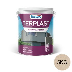 Terplast Revoque Acrílico Rodillable Beige Cocada 5kg