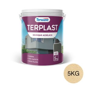 Terplast Revoque Acrílico Rodillable Marfileño 5kg