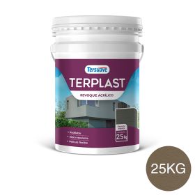 Terplast Revoque Acrílico Rodillable Marrón Serrano 25kg