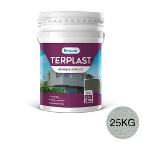 Terplast Revoque Acrílico Rodillable Gris Bruma 25kg