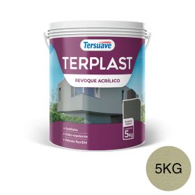 Terplast Revoque Acrílico Rodillable Verde Liquen 5kg