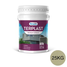 Terplast Revoque Acrílico Rodillable Verde Liquen 25kg