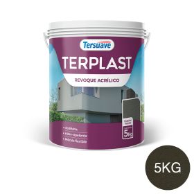 Terplast Revoque Acrílico Rodillable Marrón Cubano 5kg