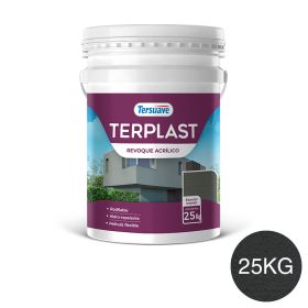 Terplast Revoque Acrílico Rodillable Gris Roca 25kg