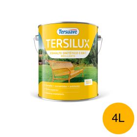 Esmalte Sintetico Brillante Convertidor Antioxido Tersuave Amarillo 4L