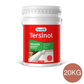 Membrana en Pasta Poliuretanica Tersinol Techos Rojo Teja 20Kg