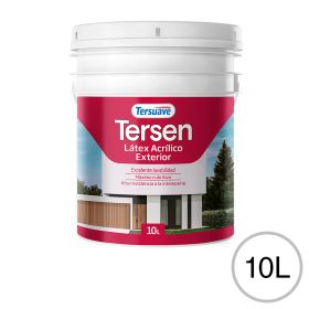 Pintura Latex Acrilico Exterior Mate Tersen Blanco x 10 lts