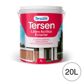 Pintura Latex Acrilico Exterior Tersen 20L