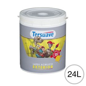 Pintura latex acrilico exterior blanco mate balde x 24l