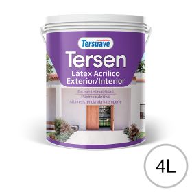 Pintura Látex Acrílico Exterior Interior Tersen 4L