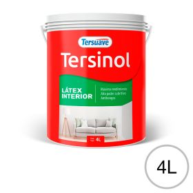 Pintura Latex Interior Antihongo Tersinol Blanco Mate 4L