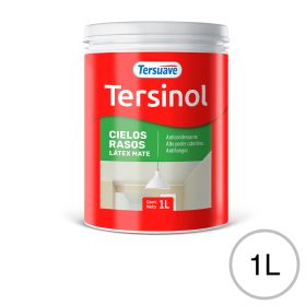 Pintura Latex para Cielorrasos Antihongo Tersinol Blanco 1L