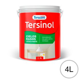 Pintura Latex para Cielorrasos Antihongo Tersinol Blanco 4L