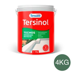 Membrana en Pasta Poliuretanica Tersinol Techos Verde Foresta 4Kg