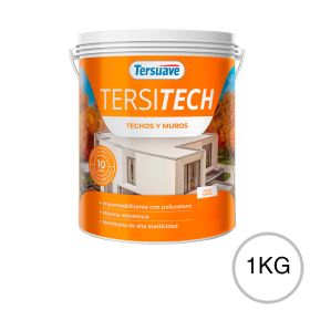 Membrana Liquida Impermeabilizante para Techos y Muros Tersitech Sin Fibras Blanco 1Kg
