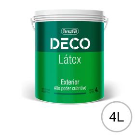 Pintura Latex Exterior Antihongos Deco Latex Blanco 4 L