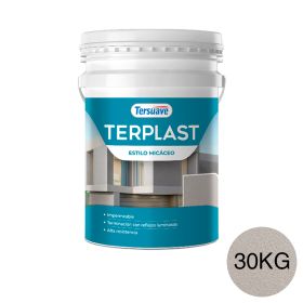 Revestimiento Plastico Revoque Texturado Terplast Micaceo Blanco Natural 30kg