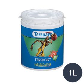 Pintura Latex para Pisos Deportivos al Agua Tersport Azul Mate 1L