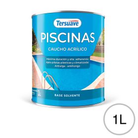 Pintura para Piletas Base Solvente Tersuave Blanco Semimate 1L