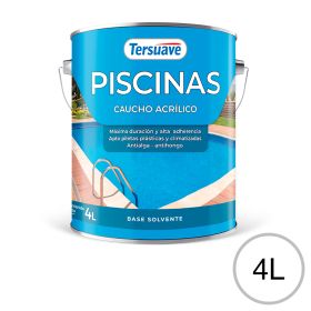 Pintura para Piletas Base Solvente Tersuave Blanco Semimate 4L