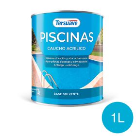 Pintura para Piletas Base Solvente Tersuave Celeste Semimate 1L