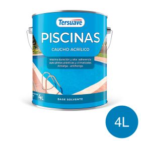 Pintura para Piletas Base Solvente Tersuave Azul Semimate 4L