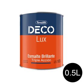 Deco Lux Esmalte Sintetico Brillante Negro x 0.5l