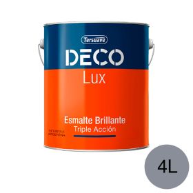Deco Lux Esmalte Sintetico Brillante Gris Espacial x 4l