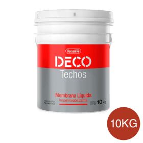 Deco Techos Membrana Liquida Mate Rojo Teja x 10 Kg