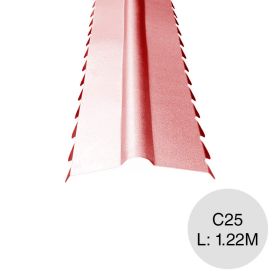 Cumbrera acanalada C25 rojo x 1.22m