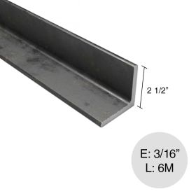 Perfil angulo de alas iguales estructural acero 6m x 2 1/2" x 3/16"