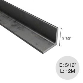 Perfil angulo alas iguales estructural acero 12m x 3 1/2" x 5/16"