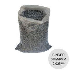 Grava triturada binder construccion mezclas hormigon premoldeados entre 3mm/9mm bolsa x 0.025 m³