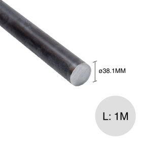 Barra redonda herreria acero laminado en caliente ø 1 1/2'' - ø 38.1mm x 1m