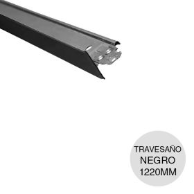 Perfil cielorraso desmontable galvanizado T travesaño negro 24mm x 26mm x 1220mm