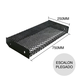 Escalon plegado 250mm x 750mm metal desplegado 250-32-12kg/m2