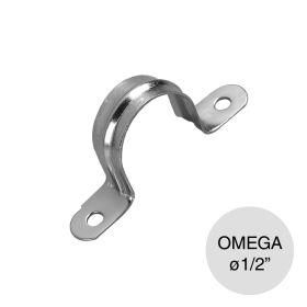 Grampa abrazadera omega p/caños ø 1/2"