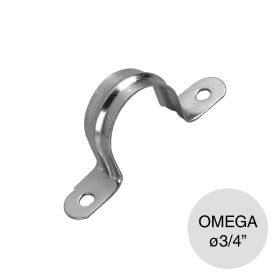 Grampa abrazadera omega p/caños ø 3/4"