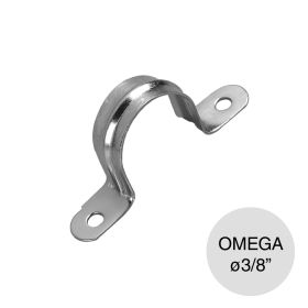 Grampa abrazadera omega p/caños ø 3/8"