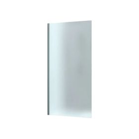 Mampara fija ducha aluminio vidrio esmerilado 1m x 1.9m