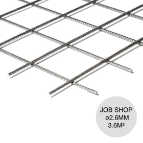 Malla negra electrosoldada ø 2.6mm separación 25mm x 25mm hoja x 1.2m x 3m X 3.6m²