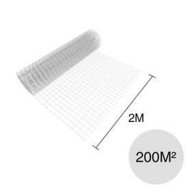 Malla plastica tejido 100mm x 100mm sosten aislante reforzada apto tensar 2m x 100m rollo x 200m²