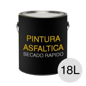Pintura asfaltica impermeable base solvente secado rapido lata x 18l