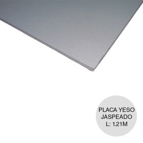 Placa yeso jaspeado construccion seco interior blanco 9mm x 605mm x 1.21m